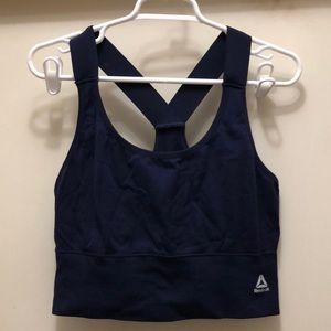 Reebok navy blue sport bra